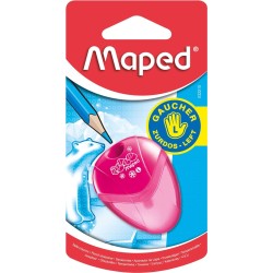 Taille crayon gaucher MAPED avec réserve I-Gloo rose